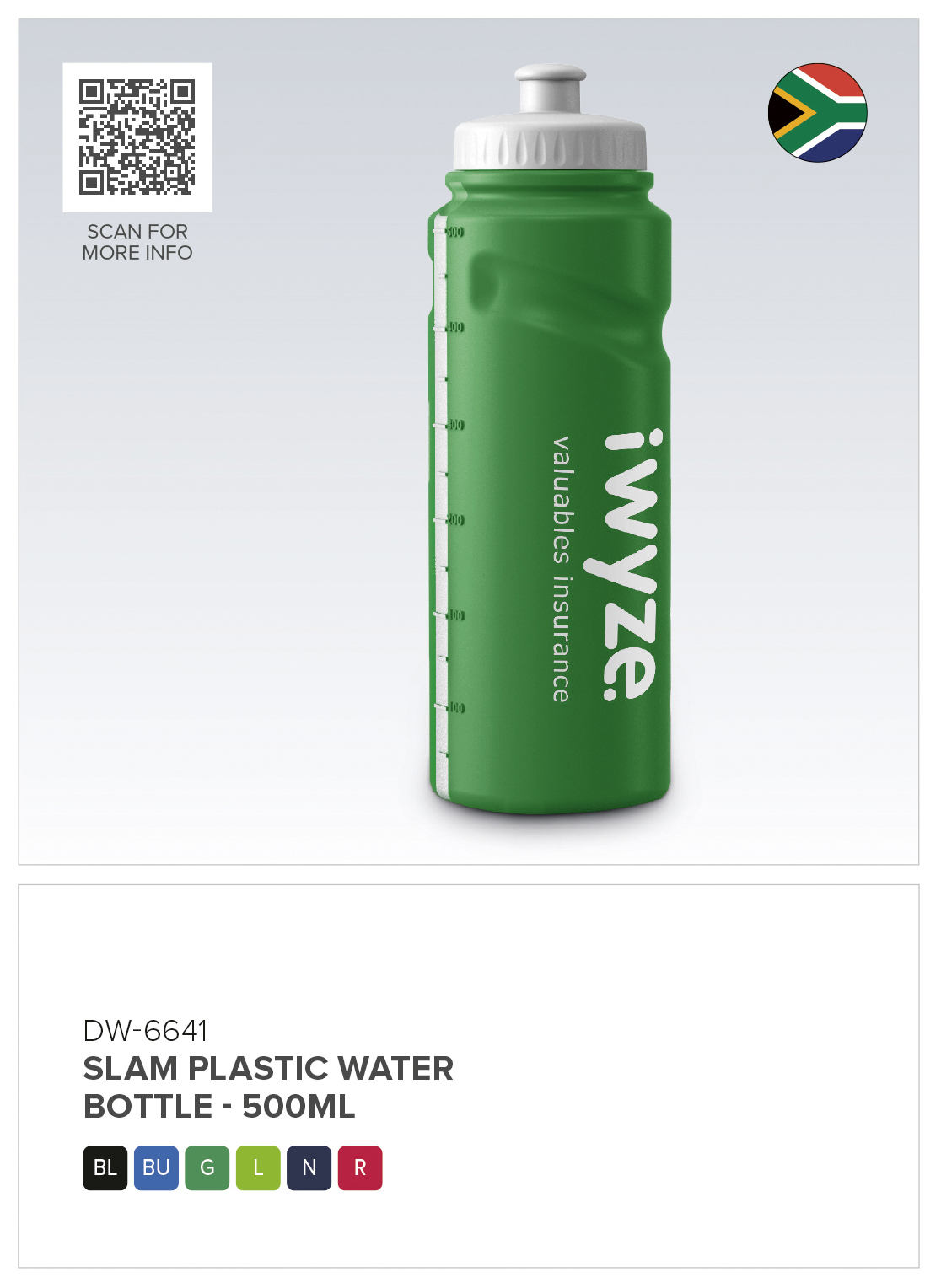Altitude Slam Plastic Water Bottle - 500ml CATALOGUE_IMAGE